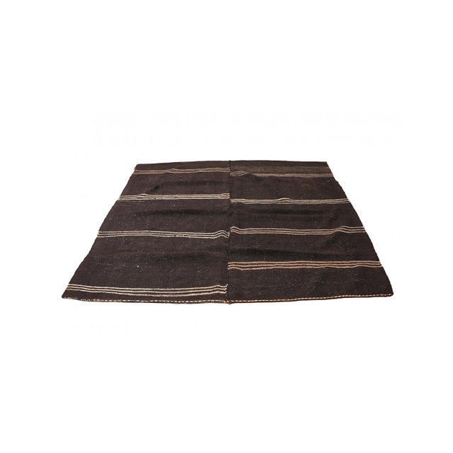 Vintage handwoven decorative kilim rug from Afyon region of Turkey. Approximately 50-60 years old. In very good condition....