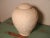 Striking 1983 postmodern lidded jar or urn by Jaru of California. Featuring a heavily textured, brutalist-inspired faux...