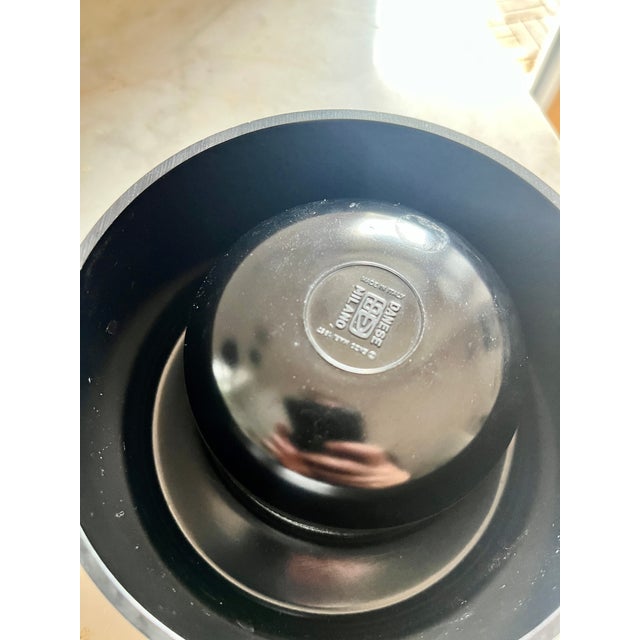 1960s Vintage Italian Modernist Black Borneo Ashtray by Enzo Mari for Danese Milano, 1967 For Sale - Image 5 of 9