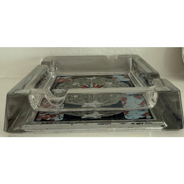 1960s Vintage Air France Ashtrays / Cendriers - Including Classic Lucien Boucher Map For Sale - Image 5 of 7