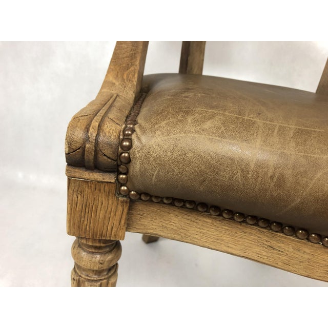 Louis Philippe Office Chair in Oak, 1800s For Sale - Image 5 of 16