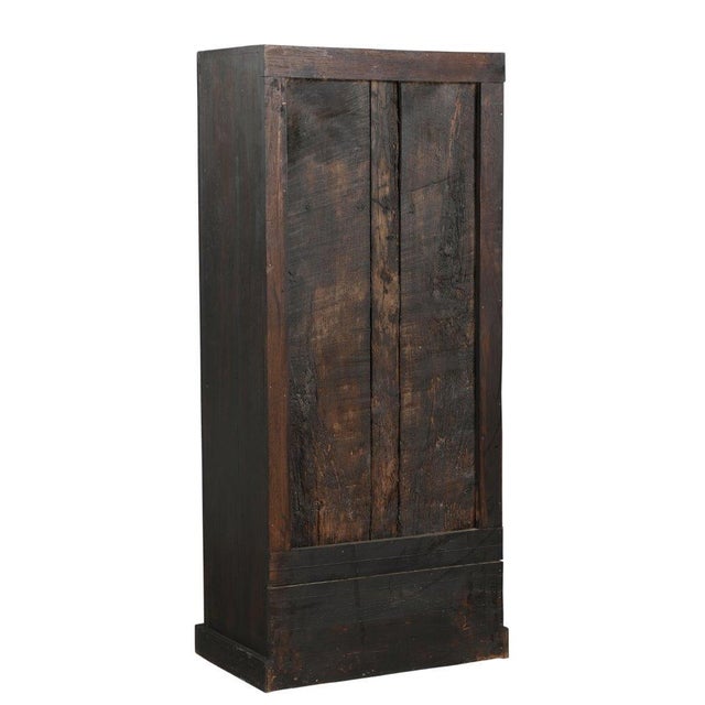 Late 19th Century Antique Indian Carved Teakwood Armoire, Circa 1880 For Sale - Image 5 of 5
