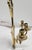 Mid 20th Century Mid 20th Century Cast Brass Three Light Wall Candle Sconce For Sale - Image 5 of 7