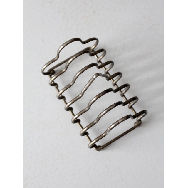 Silver Art Deco Silver-Plated English Toast Rack For Sale - Image 8 of 8