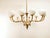 Baroque Oval Brass Chandelier with 10 Lights and Spheres For Sale - Image 3 of 18