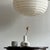 Japanese-Style Teardrop-Shaped Pendant Light in Rattan and Natural Linen, 1980s For Sale - Image 18 of 18