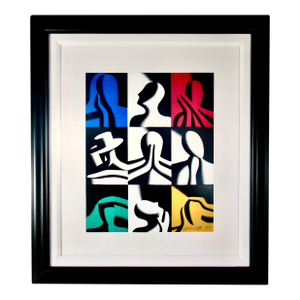 Mark Kostabi Conversations Pieces 1997 Reproduction Print