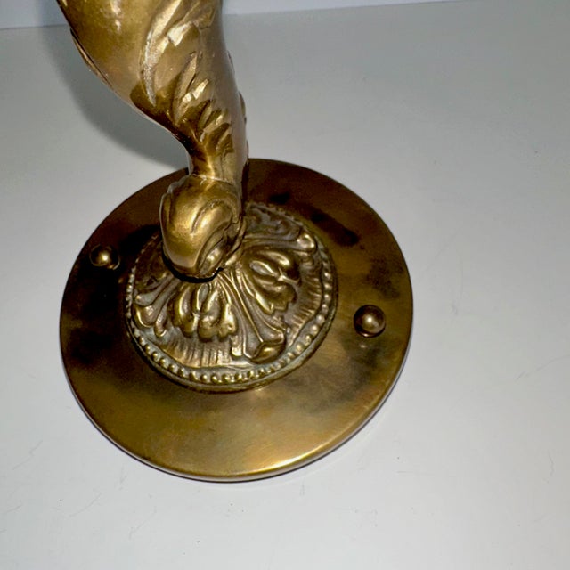 Pair French Bronze Horse Equestrian Wall Sconce Lights For Sale - Image 13 of 18