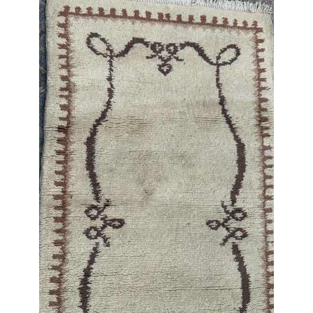 Mid-Century Moroccan Art Deco Rug, 1940s For Sale - Image 4 of 16