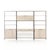 Four Hands Trey Modular Wall, 2 Piece Bookcase, Desk, Dove For Sale In Austin - Image 6 of 12