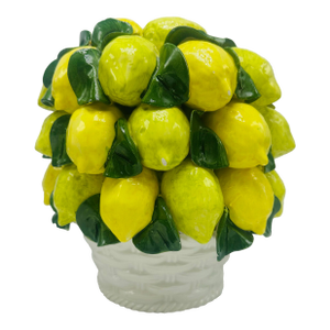 Vintage Italian Ceramic Lemon Topiary