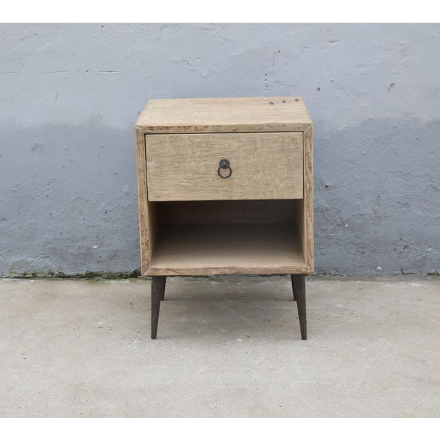 Farmhouse Reclaimed Pine Nightstand For Sale - Image 3 of 5