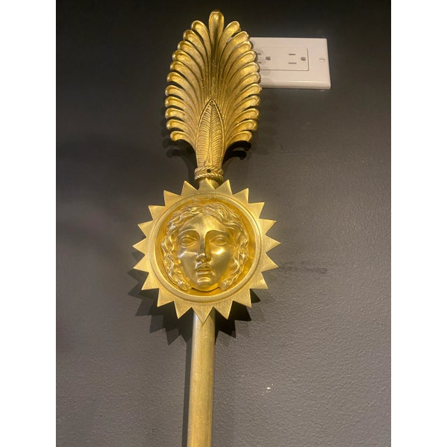 1900's Large Caldwell Empre 4 Lights Sconces With Lion For Sale - Image 11 of 12