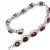 Metal 14ct White Gold Ruby and Diamond Bracelet 29.26ct For Sale - Image 7 of 8