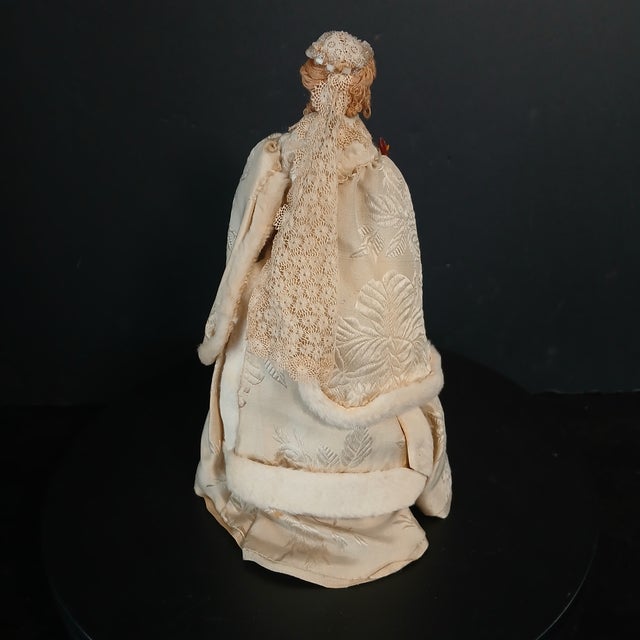 Antique Handmade Bridal Doll 19th Century For Sale - Image 4 of 8