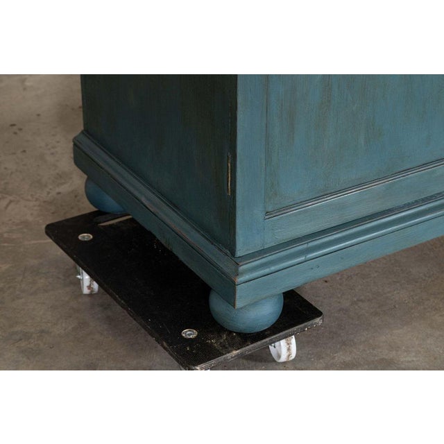 English Painted Mahogany Linen Cabinet, 1880s For Sale - Image 13 of 16