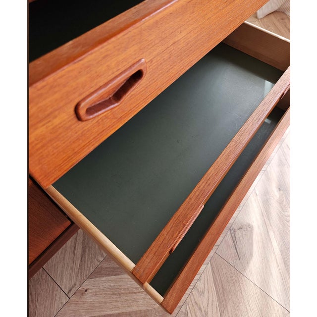 Mid-Century Teak Bookcase with Pull-Out Writing Desk, 1960s For Sale - Image 13 of 18