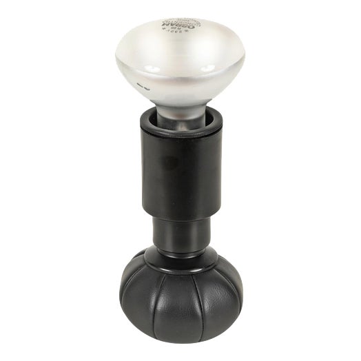 Model 600/C Black Leather Table Lamp by Gino Sarfatti for Arteluce, Italy, 1966 For Sale