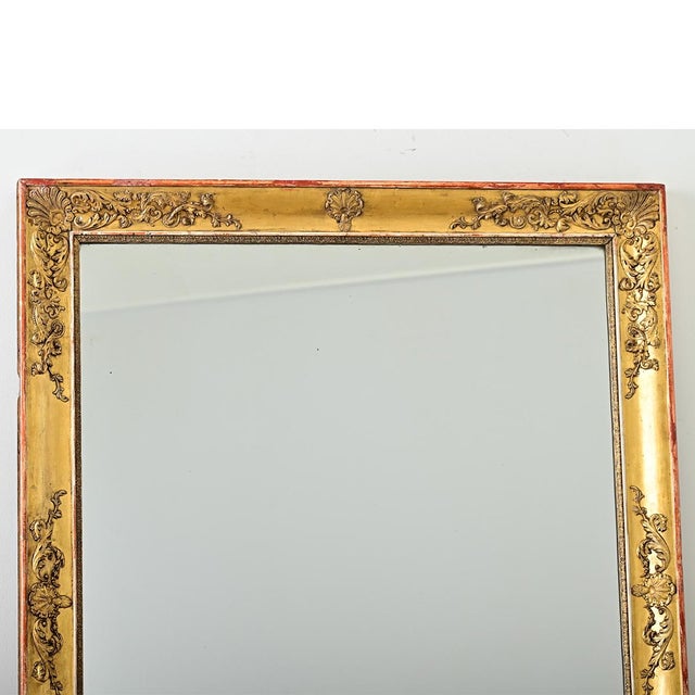 French 19th Century Gold Gilt Empire Mirror For Sale - Image 4 of 9