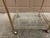 Metal 1960s Faux Bamboo Brass Bar Cart in the Palm Beach Manner For Sale - Image 7 of 11