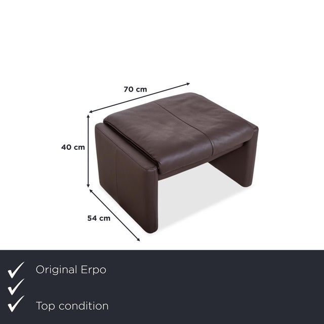 The Erpo Milano footstool perfectly complements the armchair and embodies the same high-quality German craftsmanship. Made...
