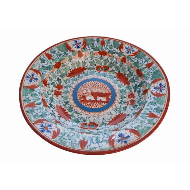 English Early Minton Porcelain Pattern 106 “Crazy Cow” Kylin Plate Bengal Tiger C. 1805–1815 For Sale - Image 3 of 7