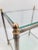Mid 20th Century Mid 20th Century Maison Jansen Style Steel and Brass 2-Tier Glass Side Table For Sale - Image 5 of 8