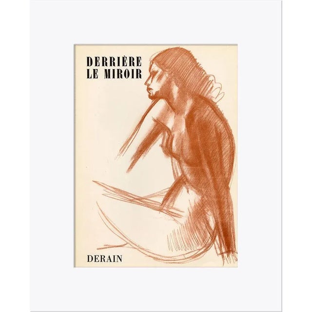 Figurative Andre Derian Lithograph, "Derierre Le Miroir No. 94-95 Cover" (1957) For Sale - Image 3 of 3