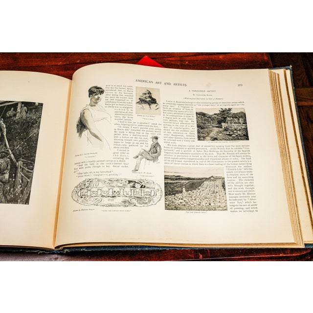 Amazing American Art and Artists Antique Victorian Illustrated Book Reference For Sale - Image 9 of 10