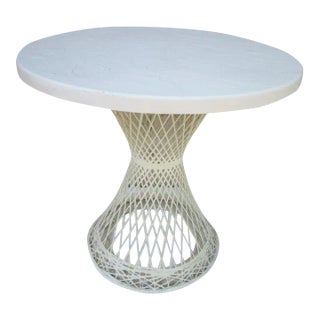 Russell Woodard Style Spun Fiberglass Patio Table For Sale