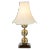 Large Brass Chinoiserie Table Lamp | Pagoda Base For Sale