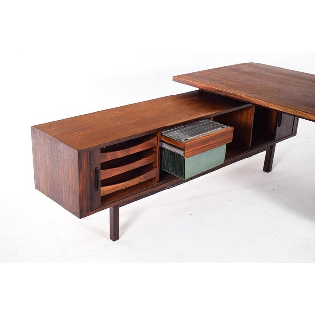 Mid-Century Rosewood Desk by Arne Vodder for Sibast, 1960 For Sale - Image 9 of 12