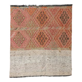 Decorative Vintage Kilim Rug - 3`9″ X 4`0″ For Sale