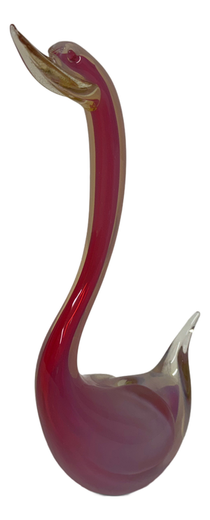 Murano Glass Swan Sculpture, Italy, 1970s