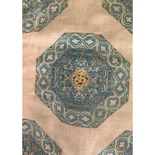 Large Anglo-Indian Quadrille Fabric Sample For Sale