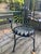Black Francois Carre Restored Patio Dining Chairs - A Pair For Sale - Image 8 of 8