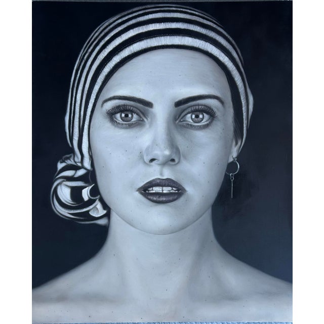 Matt Doust Oil Painting "Baptism" Hyper-Realism Portrait, 2012 For Sale In Miami - Image 6 of 8