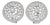 Late 19th Century 18K White Gold Rose Cut Diamond Filigree Cluster Antique Earrings Estate, Pair For Sale