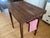 Solid 3” Thick Walnut Kitchen Table, Dovetailed Drawer, Towel Bar and Tapered Legs For Sale - Image 6 of 9