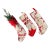 1960s American Star Quilt Christmas Stockings, Set of 3 For Sale