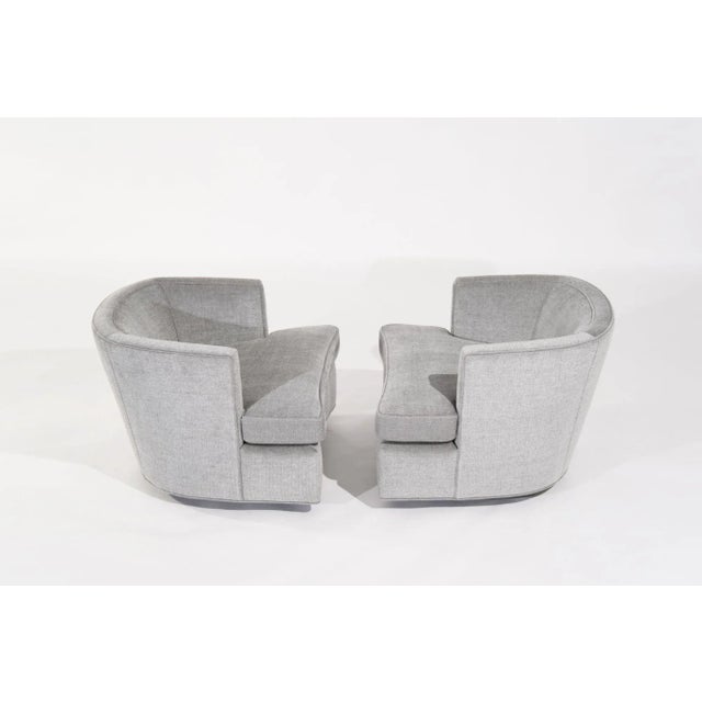 Mid-Century Modern Set of Low-Profile Swivel Chairs by Harvey Probber, C. 1950s For Sale - Image 3 of 12