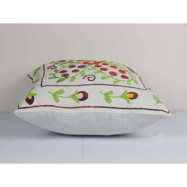 Mid-Century Modern Suzani Pillow Cover For Sale - Image 3 of 5