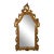Ornate Wood Carved Frame Gold Rococo Mirror For Sale