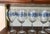 Chinoiserie Mid 20th Century Blue Willow Wine Glasses Set 8 For Sale - Image 3 of 12