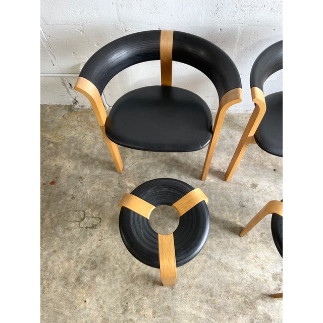 Rud Thygesen and Johnny Sorensen Magnus Olesen 4551 & 4545 Chair and Stool Set For Sale - Image 4 of 15