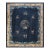 Incredible Navy Background and Special Central Floral Antique Chinese Peking Rug For Sale