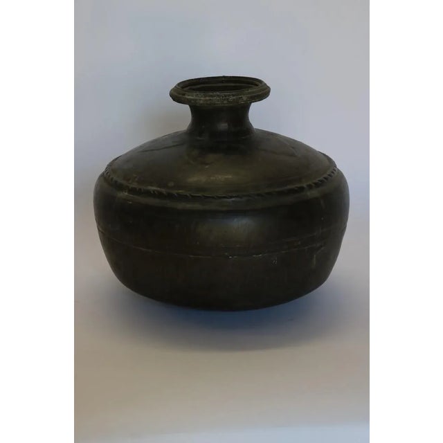 Metal Antique Brass Water Container From India For Sale - Image 7 of 7