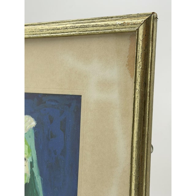 1970s Mohamed Hamri Moroccan Modernist Painting Three Veiled Women, Signed For Sale - Image 17 of 18