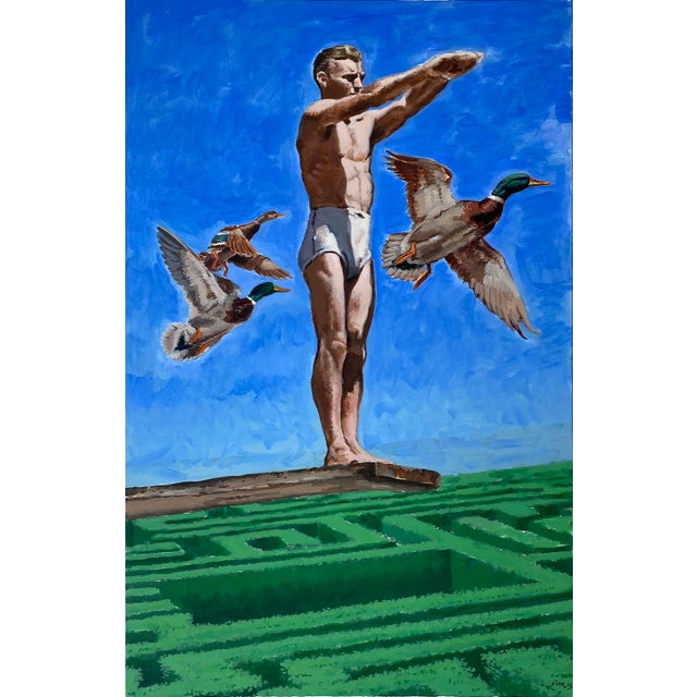 Geiler Gonzalez Painting "Horizon" Acrylic on Canvas For Sale In Miami - Image 6 of 7