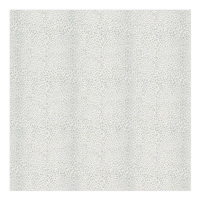 Sample - Schumacher Mini Leopard Indoor/Outdoor Fabric in Slate For Sale